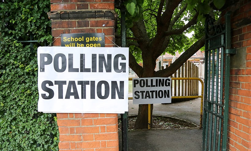 School polling station
