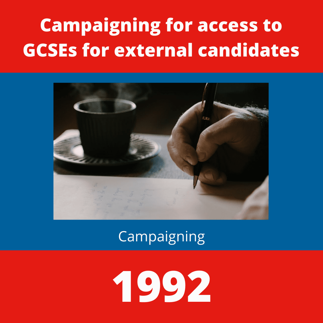 Campaigning for GCSE access