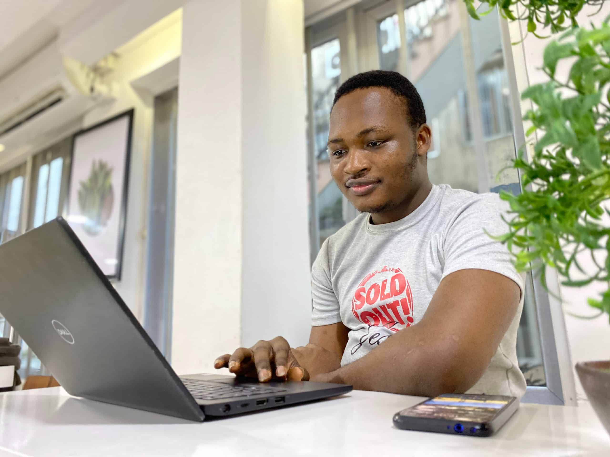 Man on laptop