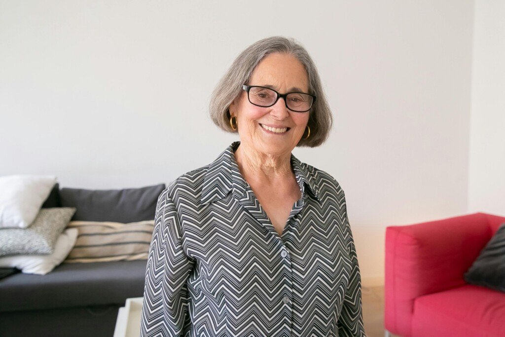 Smiling female tutor