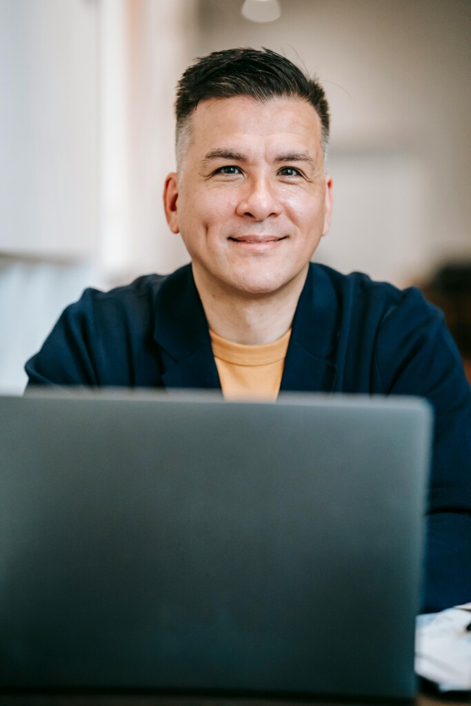 happy male tutor