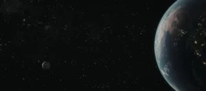 View of Earth, the Moon & Stars